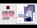 Learn these 3 helpful text tips in Adobe InDesign