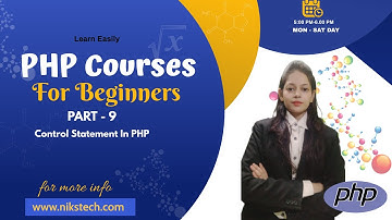 PHP Tutorial Full Courses Part - 9 For Beginners In Hindi | Niks Classes |Control Statement in PHP |