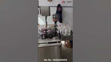Automatic Edible Oil Bottle Capping Machine #machine #screwcappingmachine