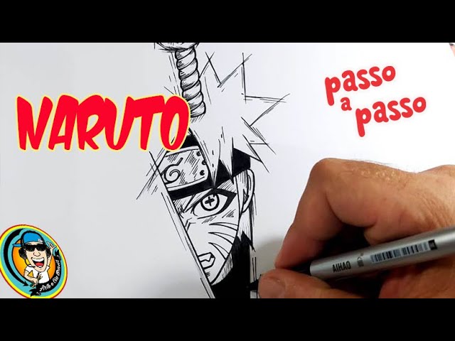 Naruto KUNAI Passo a passo do desenho - Arte e Cia Brasil