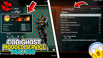 COD GHOST INSANE MODDED SERVICE!! 🔥 (PS4/PS5) [UNLIMITED TEETH + MODDED PERKS AND MORE]