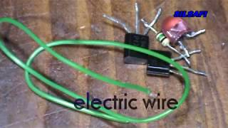 how to make an easy AC detector  كيف تصنع كاشف للتيار الكهربائي المتناوب