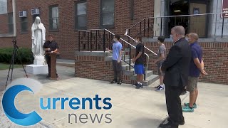 Cathedral Prep Restores, Rededicates Blessed Virgin Statue Following Vandalism