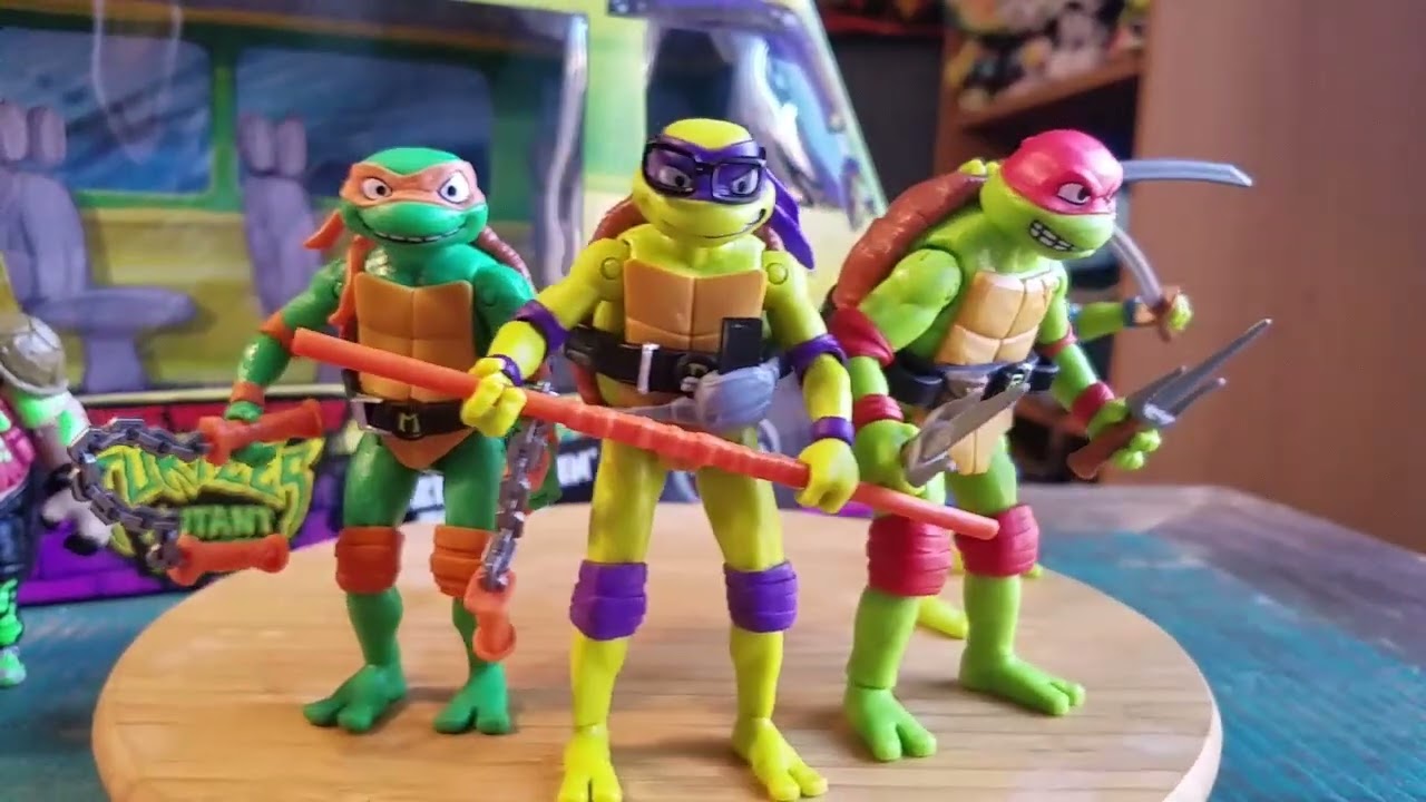 Teenage Mutant Ninja Turtles Mutant Mayhem Ooze Cruisin' Figures Collection  Review 