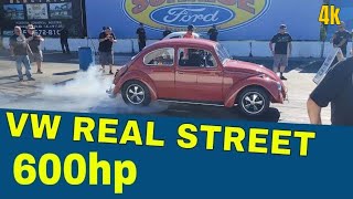HOT VWs DRAG DAY VW car show drag racing featuring 600hp REAL STREET car