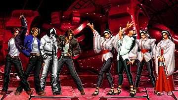 [KOF Mugen] Kyo Kusanagi Team vs Chizuru Team