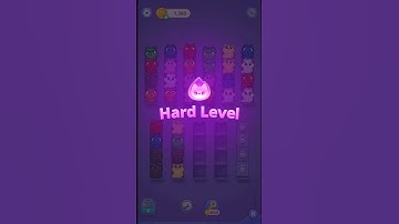 Kitty Sort - Level 44 (HARD LEVEL!) #mobilegame #games #gaming