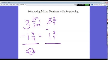 UW: Subtracting Mixed Numbers with Regrouping
