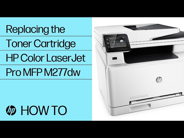Replacing the Toner Cartridge | HP LaserJet Pro MFP M277dw | HP Support - YouTube