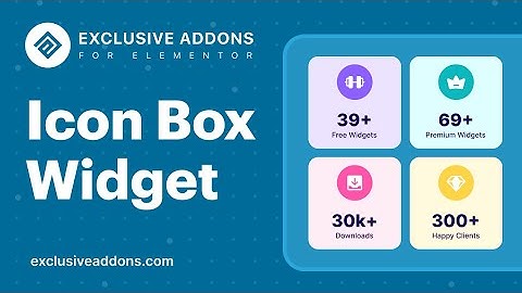 Learn How to Use Icon Box Widget on WordPress Website Using Exclusive Addons for Elementor