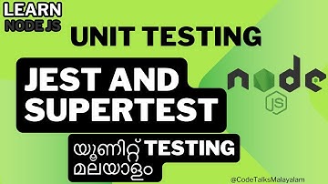 Nodejs API unit testing using  Jest  and  Supertest in Malayalam|Unit testing#nodejs  #malayalam