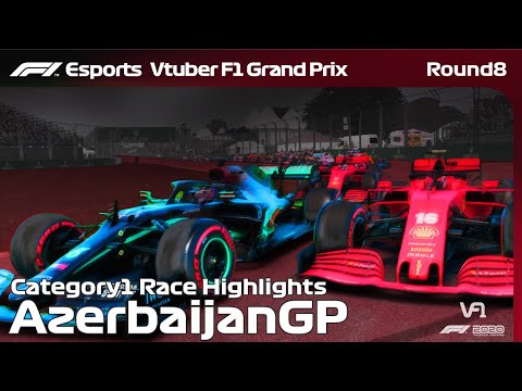 【F1 2020 GAME】VtuberF1GP 2020season Azerbaijan Grand Prix: Category1 Race Highlights #VtuberF1GP