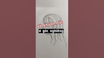 Vẽ khuôn mặt ở góc nghiêng #shorts