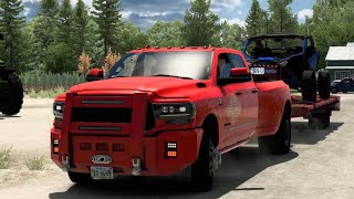 Hauling a Polaris buggie to Missoula | Dodge RVM 3500 | American Truck Simulator