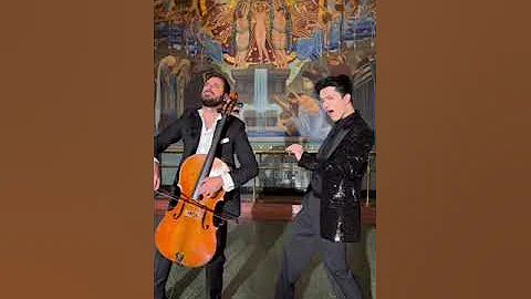 Dimash singing Ave Maria with Hauser, the famous cellist