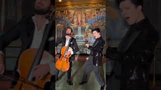 Dimash singing Ave Maria with Hauser, the famous cellist