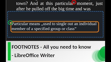 FOOTNOTES - All you need to know (LibreOffice Writer)