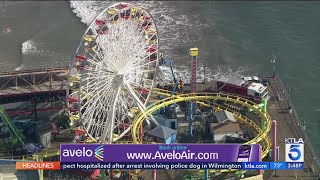 Santa Monica Pier evacuated after man scales Ferris wheel