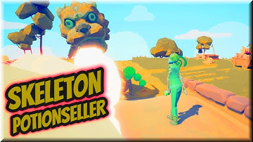 Skeleton Potionseller(Skeleton Larry) vs Every Unit(Almost) +Bonus(2/2) - TABS ORIGINAL MODS