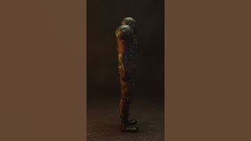 Sci-fi Armored Character Blender 2.83 - animation