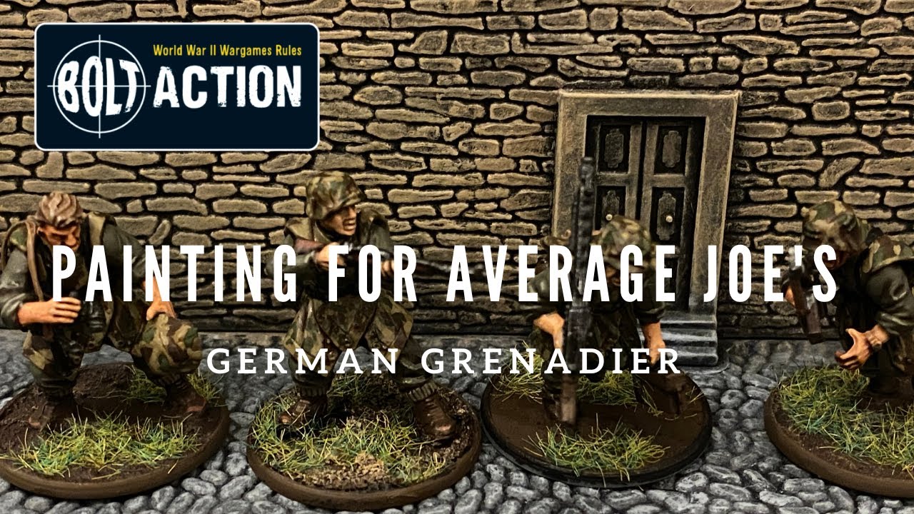 Bolt Action German Grenadier Painting for Average Joe's 3 YouTube