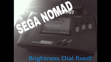 ADDED TO THE COLLECTION - SEGA NOMAD (Overview of Brightness Dial FIX)