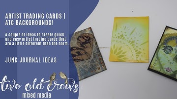 ATC Cards Created Two Ways | Mixed Media ATC | Hand Illustrated ATC
