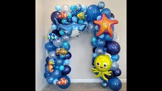 Under The Sea Theme Balloon Arch Garland Assembly DIY How To Video