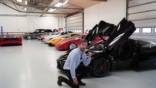 UKENDT DANSK MILLIARDÆR VISER OS SIN PRIVATE  100 MILLIONER KRONERS BILSAMLING -  LAFERRARI!