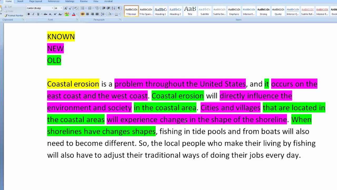 coherent essay example