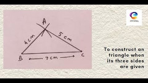 #11 Elementary Plane Geometry | Construct triangle when 3 sides given | ChitraRang Fine Art Academy