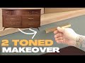 AMAZING paint wash dresser makeover- paint dipped technique