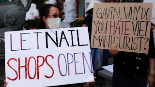 Nail salon owner's are sending a clear message: "we want to work."
reopening glam hair and crafters only for services isn't enough them.