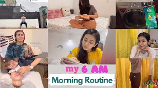 realistic 6 am morning routine | healthy food, productive work, workout ,selfcare #selfcare #health