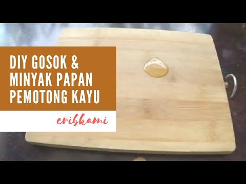 Diy Gosok Dan Minyak Papan Pemotong Kayu Youtube