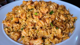 Spicy Crawfish Fried Rice | New Orleans style Fried rice with crawfish tails