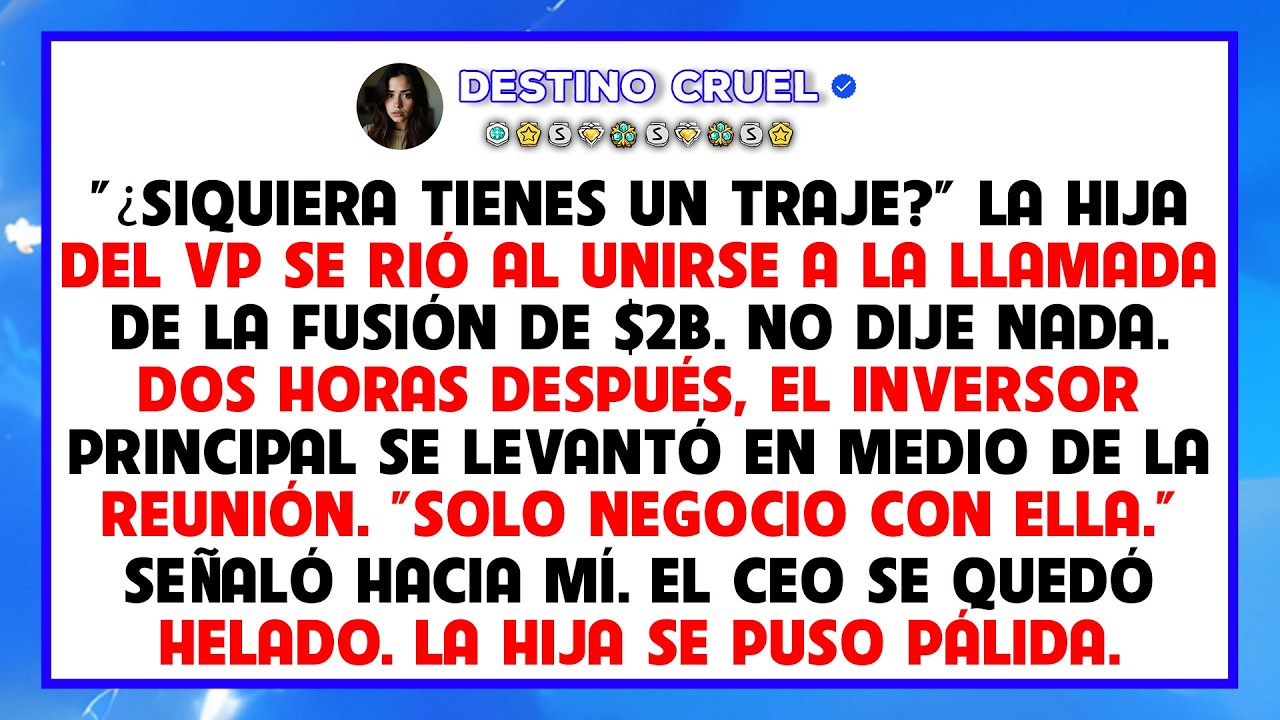 Se burló de mi traje. El veredicto del inversionista terminó su carrera