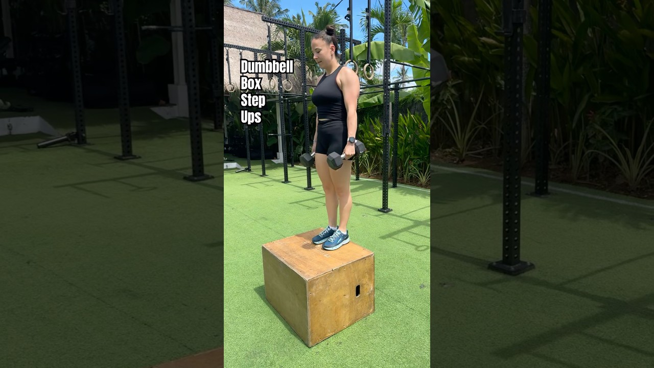 Step Ups Using Box Dynamic Box Step Ups