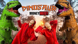 PARKOUR MONEY HEIST: DINOSAUR T-REX vs POLICE In Real Life EP.02 #dinosaur #moneyheist #parkour