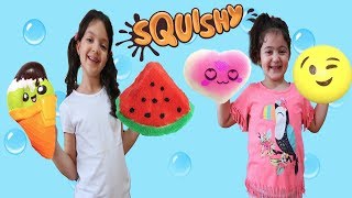 EN UCUZA SQUISHY, KENDİ SQUISHY'IMIZI KENDİMİZ YAPTIK  -  SQUISHY FOOD fun kid video