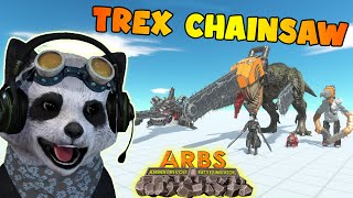 TREX DAN IBLIS CHAINSAW BERSATU?! KUAT BANGET!!! - Animal Revolt Battle Simulator