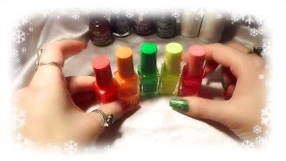 [Russian ASMR] 1 hour of relaxation! 70 bottles of nail polishes Quiet whisper