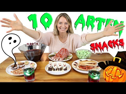 10 Arten 👻 Halloween Party Snacks 🍗 marieland 🕸