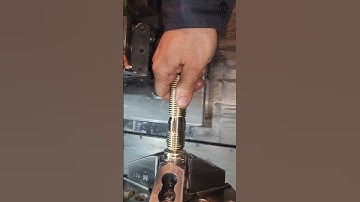 stud bolt machining using CNC lathe machine #shorts