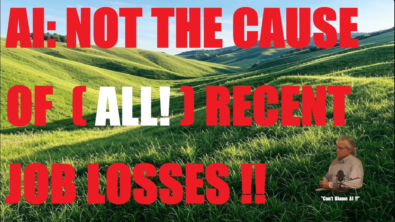 AI: NOT THE CAUSE OF ALL RECENT JOB LOSSES !! - YouTube