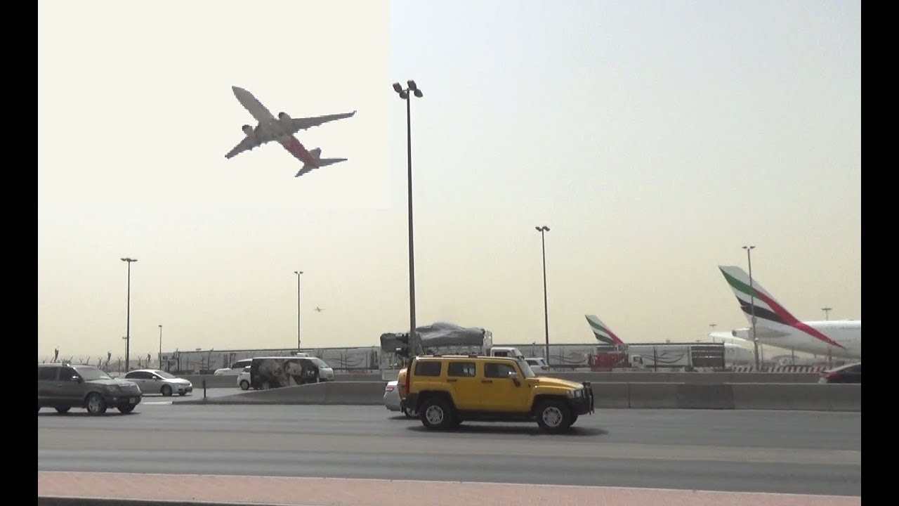 Air India Express takeoff captured at Dubai International