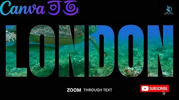 Zoom Through Text Effect | Canva Tutorial | Digitize With Ayoub