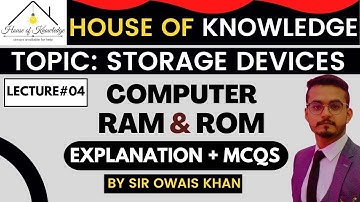 Computer Storage Devices | Computer MCQs for PPSC, FPSC, NTS, Data Entry Operator, Junior Clerk, PTS