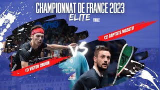 CHAMPIONNAT DE FRANCE ÉLITE 2023 - FINALE - CROUIN/MASOTTI