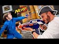 BATALHA DE NERF COM MARCOS!! Mega Mastodon, Modulus, Elite, Strike, Jolt